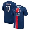 Maillot de Supporter Paris Saint-Germain Vitinha 17 Domicile 2024-25 Pour Homme